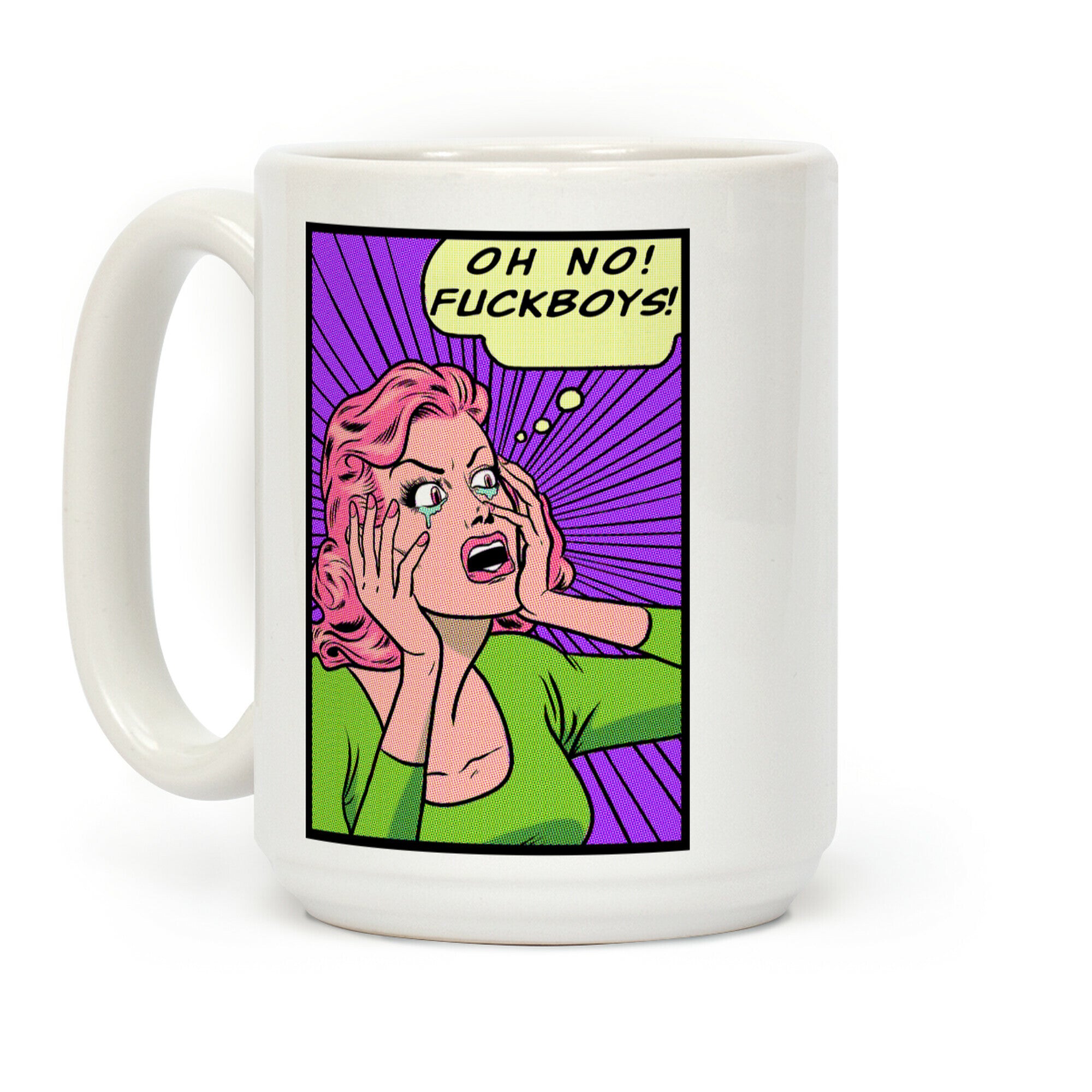 Retro Comic Girl (Oh No! Fuckboys!) Coffee Mug
